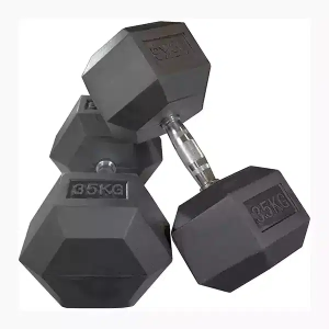 Professional Comfortable No-Slip Coating Hex Dumbbell 35Kg – 1 Pair