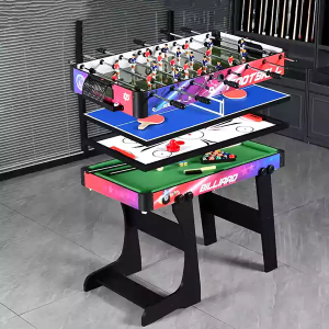 4 In 1 Foldable Multi Games – Pool/Table Tennis/Soccer & Air Hockey (4 Feet)