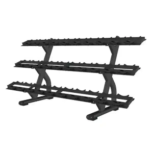 Premium Professional 3 Tier Dumbbell Rack (Capacity: 30 Piece) BODY CHARGE USA-6082AA