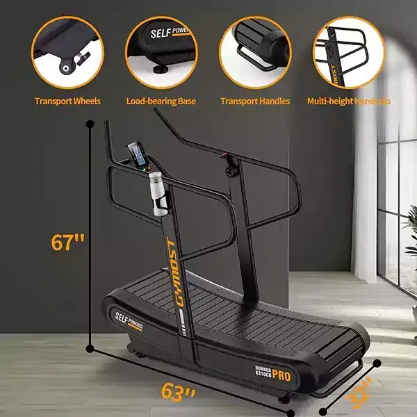 Gymost Self Powered Runner Pro-6310CB - Image 3