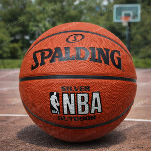 SPALDING SILVER NBA Outdoor Basketball Ball Size 7 New