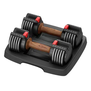 Iron Steel Plates Adjustable Dumbbell 7.5 kg × 2 = 15 kg with Rack – MND (73A)