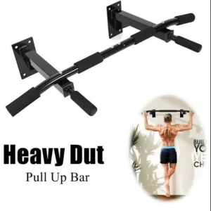 Wall Mounted Pull Up Chin Up Bar – Black