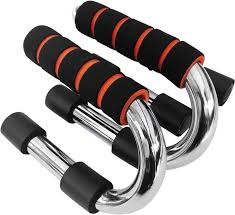 Fitness Push Up Bar Stands – Strong Chrome Steel Pushup Stands with Comfortable Foam Grip and Non-Slip Bars