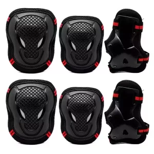 6pc Kids Wrist Elbow Knee Pads Skateboard Roller Skate Bike Protective Gear Kit