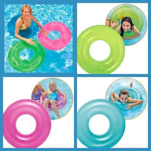 Intex 24″ Inflatable Transparent Ring Swimming Tube